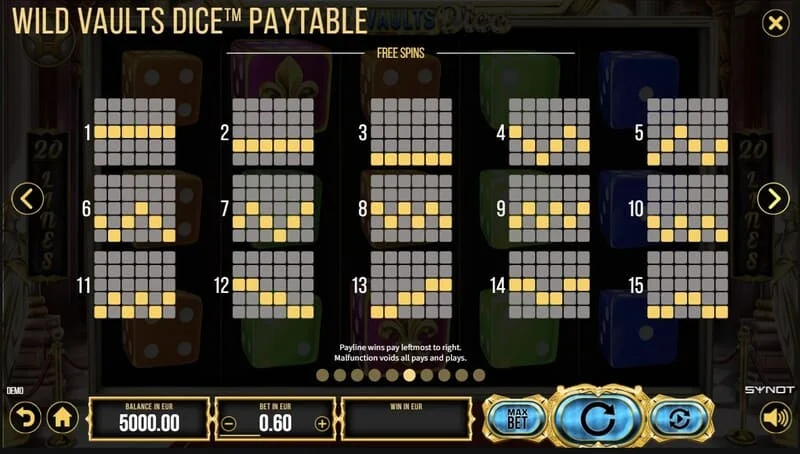 Wild Vaults Dice - ekran Card Gamble z podwojeniem według koloru karty